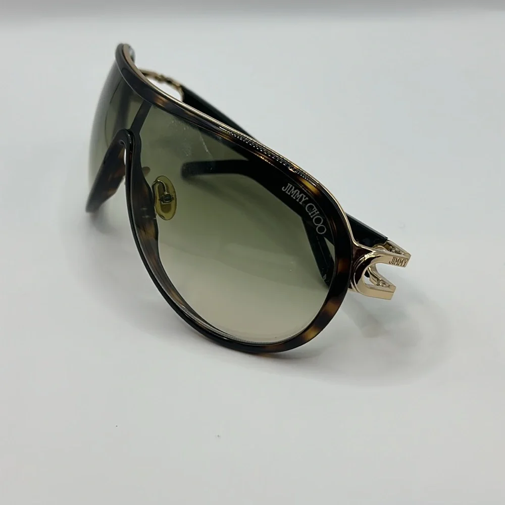 JIMMY CHOO PROTEA UNISEX SUNGLASSES! Havana Gold/Brown! In Excellent Condition!